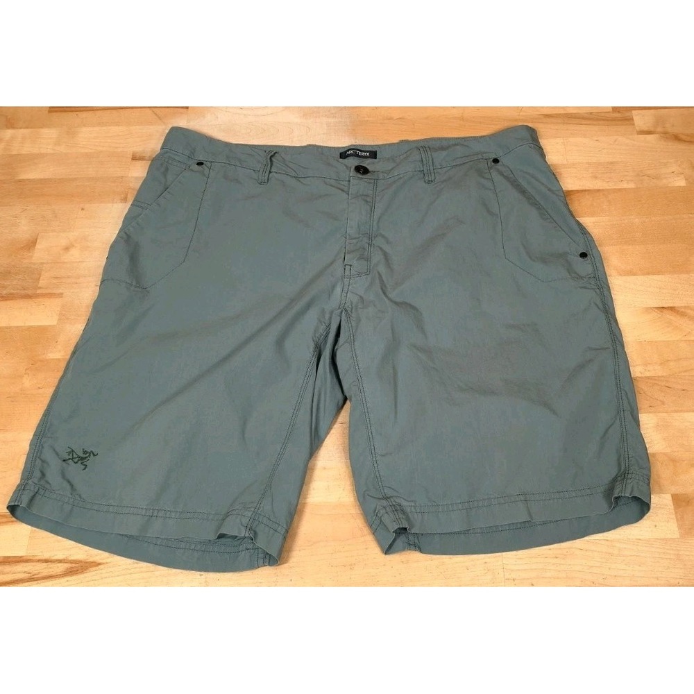 Arc'teryx Shorts Mens Size 38 11" Green Hiking Trekking Gorpcore Cotton Nylon